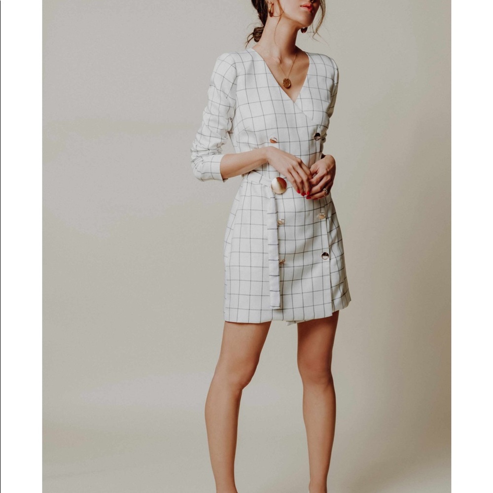 Chriselle J.O.A small short plaid dress - NEW